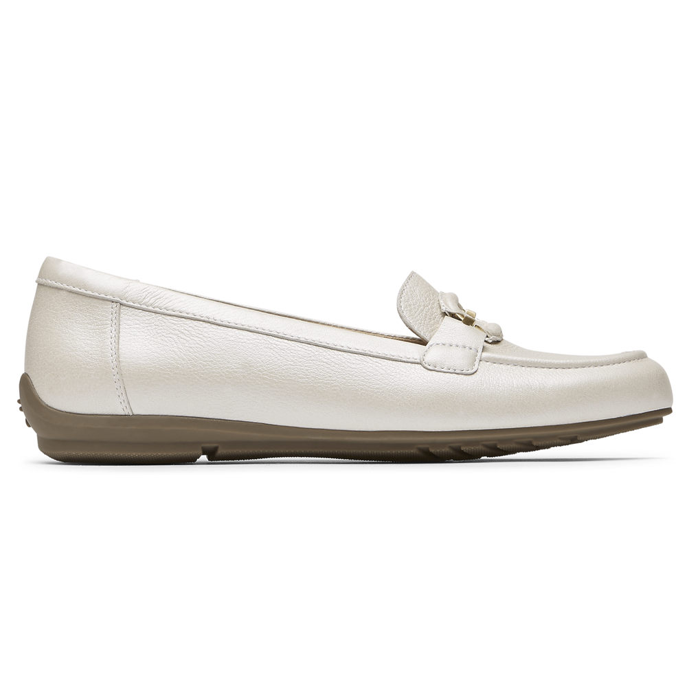 Rockport Loafers Dame Hvite - Total Motion Circle Driver - BQVF59817